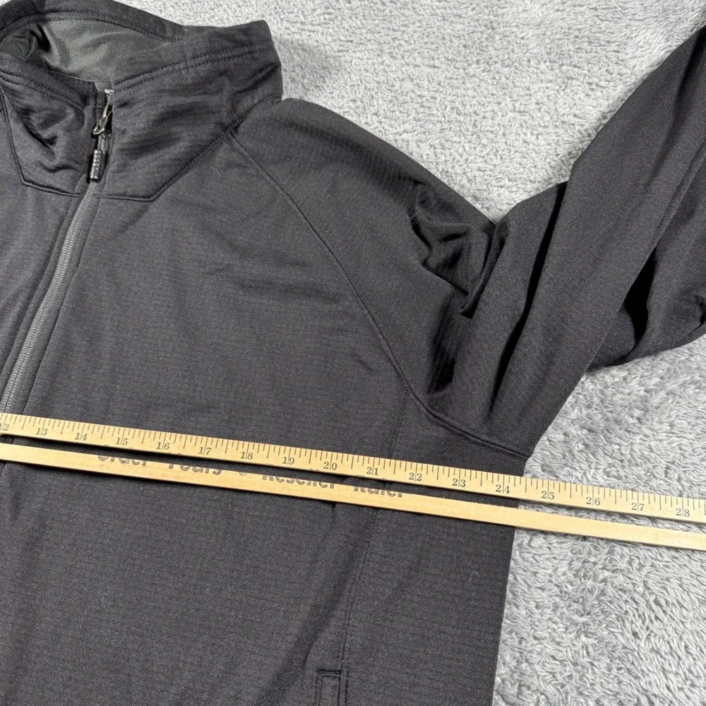 The North Face Mountain Peaks Fleece Jacket Mens XXL Black Intel Dell Full Zip